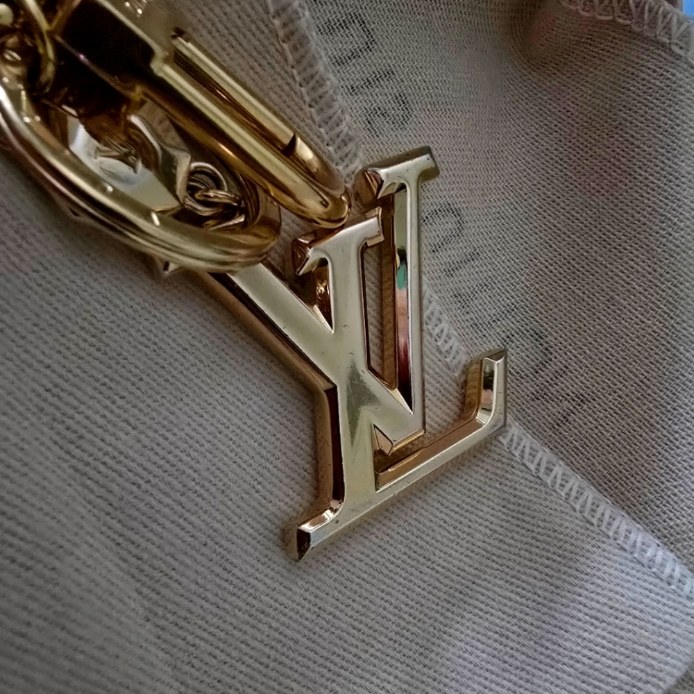 Authentic Louis Vuitton M65216 LV Facettes Bag Charm & Key Holder Chain FULLSET - Picture 10 of 16